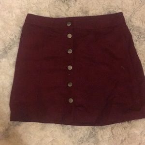 Forever 21 button down skirt